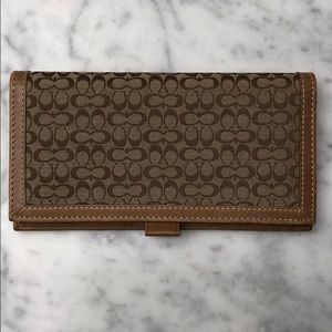 Coach checkbook cover